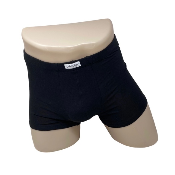Calvin Klein Men's Underwear 3 Pack Cotton Stretch Trunk Black White NB3262900 - Picture 4 of 9